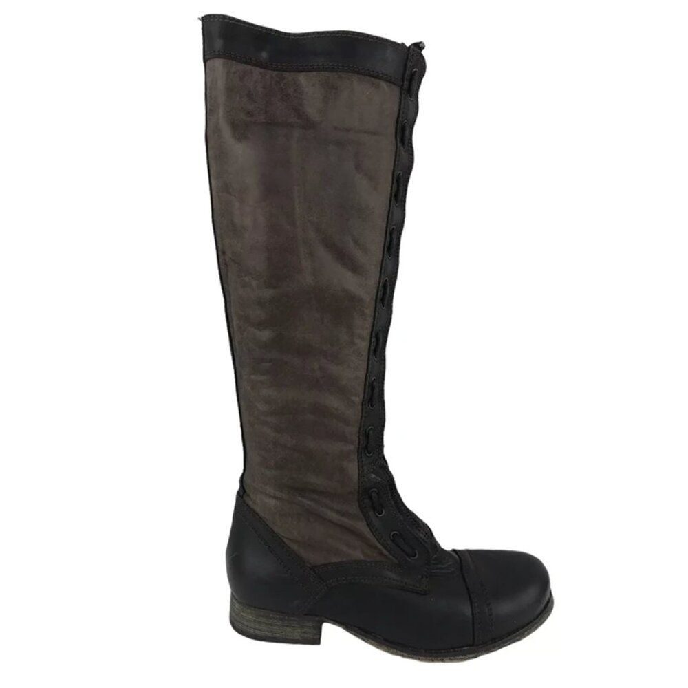 Aldo Womens Brown‎ Round Toe Zipper Knee High Riding Style Boots Size US 8.5